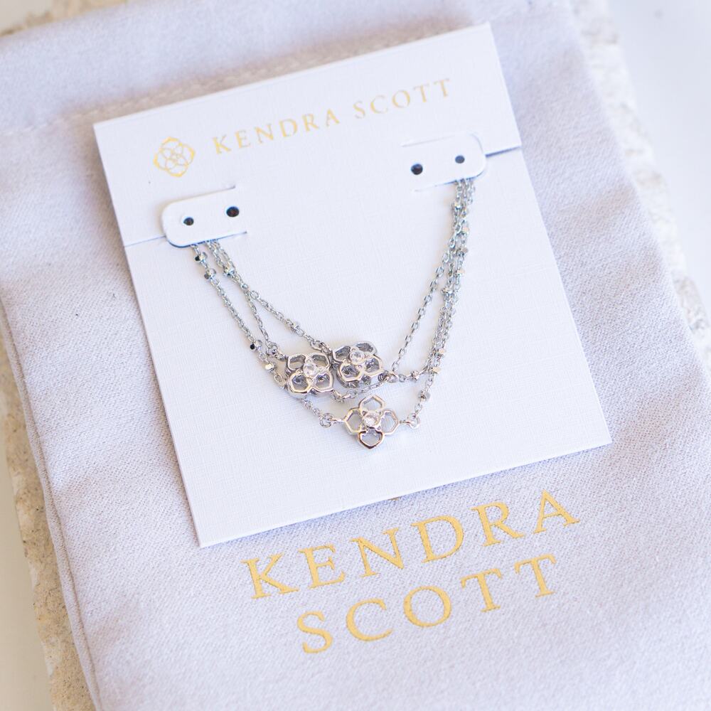 Kendra Scott Rue Multi Strand Bracelet In Silver - Picture 3 of 6